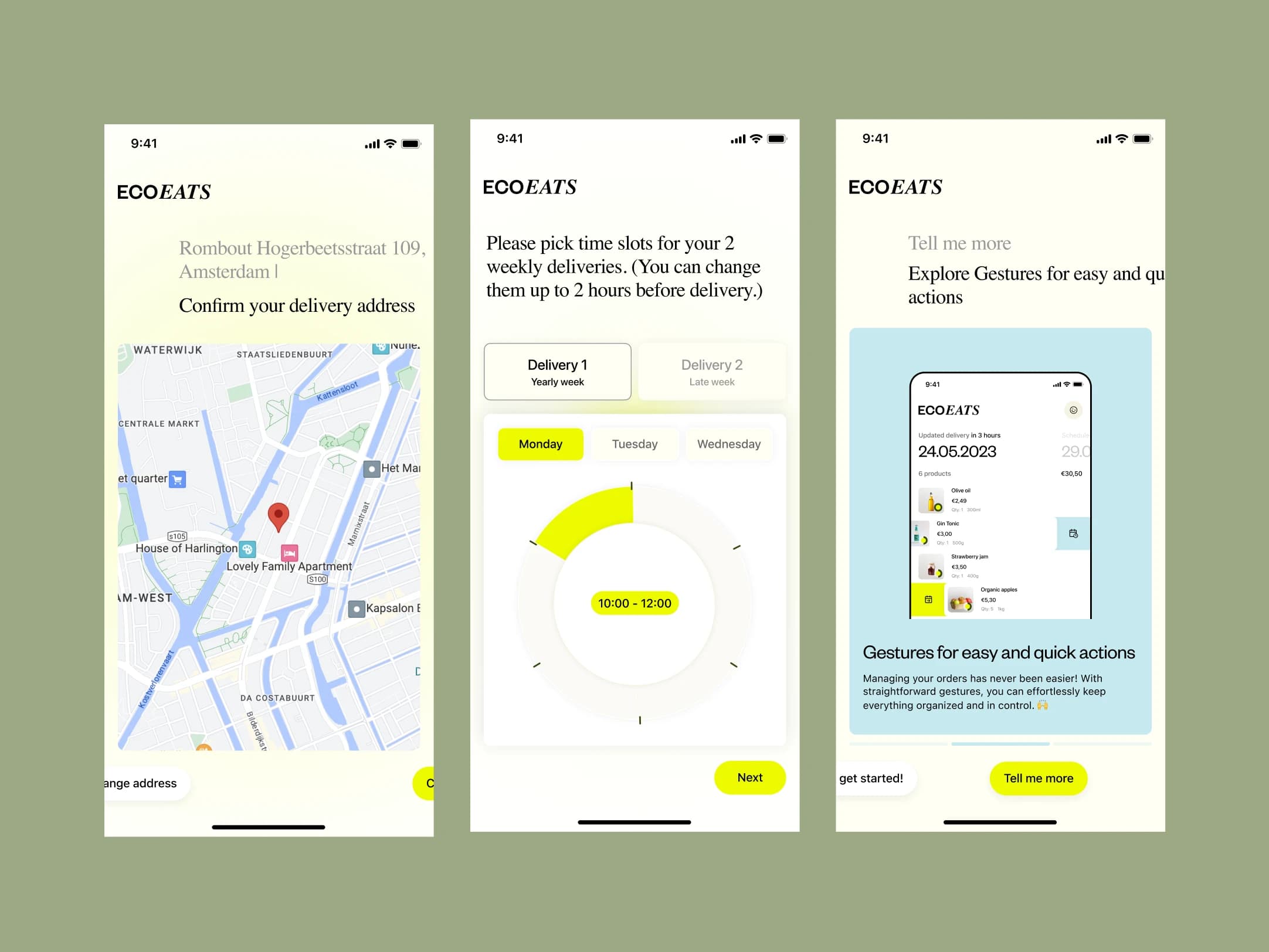Onboarding and Personalization interface