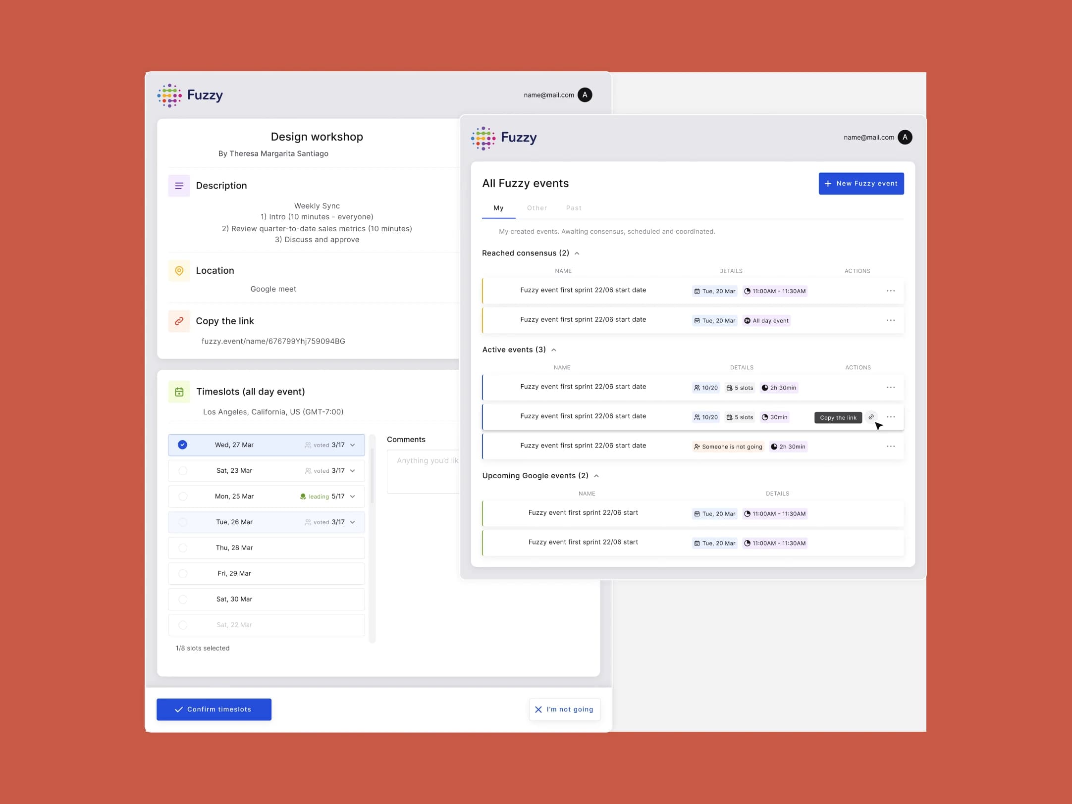 Event Dashboard
