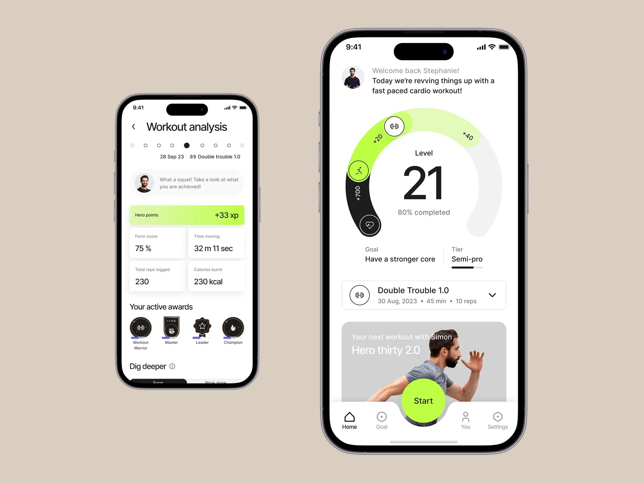 Realtime Feedback interface