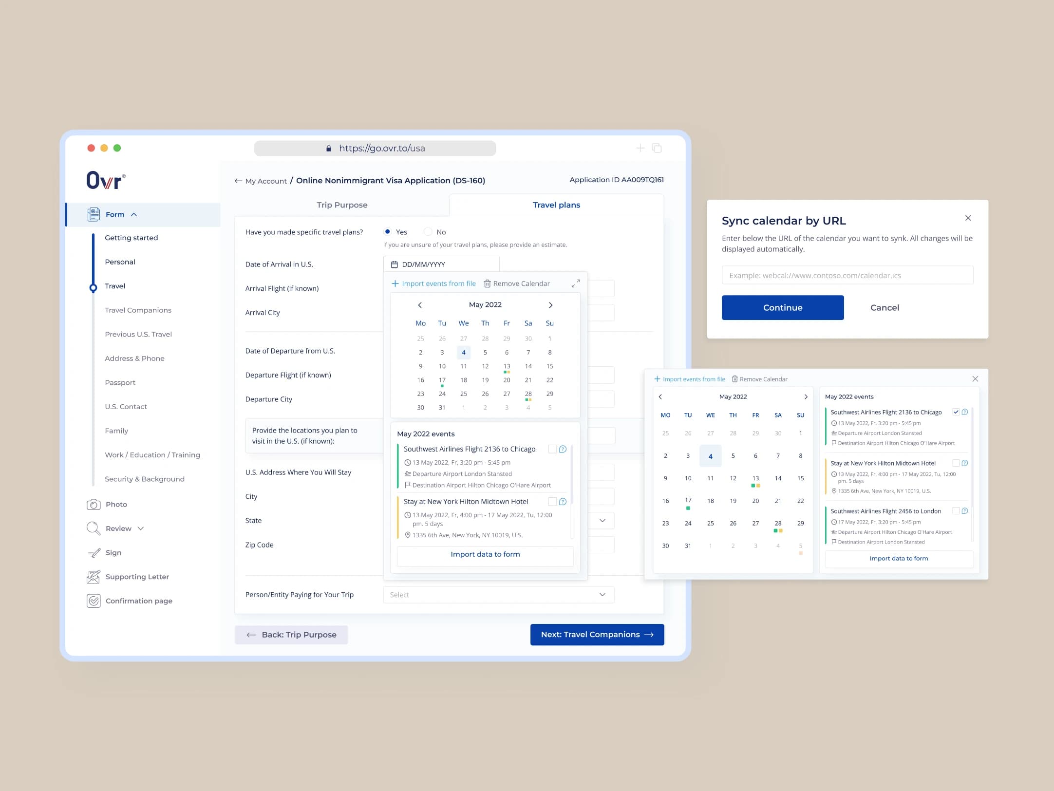 Intelligent Forms interface